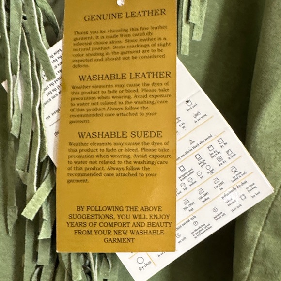 Dialogue Olive Green Fringe Blazer - Picture 5 of 13